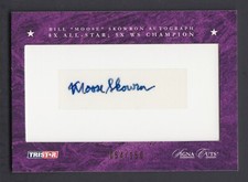 Bill Moose Skowron 2008 Tri Star Signa Cuts Autograph Card Purple /150