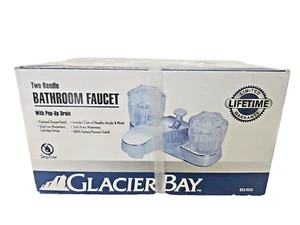 Faucet Glacier Bay Two-Handle Bathroom/Lavatory Acrylic Metal  - Picture 1 of 6