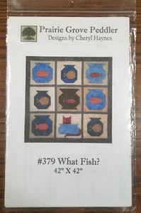 Prairie Grove Peddler "What Fish" Cat Fish Quilt Pattern 42"x42" NEW - Picture 1 of 2