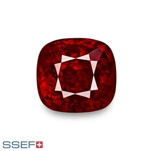 SSEF, GIA & GRS Certified BURMESE Ruby 2.57 Ct. Natural Untreated PIGEON'S BLOOD - Picture 1 of 10