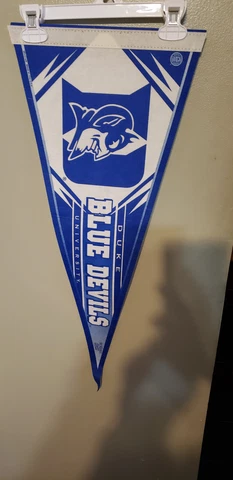 DUKE BLUE DEVILS  12X30 RETRO NCAA VINTAGE FELT PENNANT 3/26/23 Cover