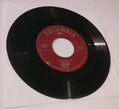 Burl Ives: Riddle Song/ I Know Where I'm Going [EX+] 45 RPM 7" record (Columbia) - Image 1 of 2