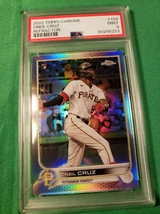 2022 Topps Chrome ONEIL CRUZ #128 Refractor Baseball Card PSA Graded MINT 9 - Picture 1 of 8