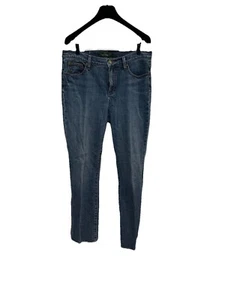 Ralph Lauren Jeans donna 10 pantaloni denim blu scuro stivaletto elasticizzato vita alta preppy - Foto 1 di 8