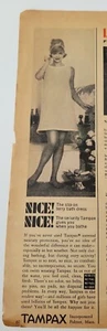1962 Tampax Tampons slip on Terry bath dress vintage ad - Picture 1 of 1