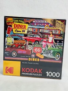 Kodak 1000 Piece - 50's Diner New 20X27 Classic Old School Puzzles - Picture 1 of 3