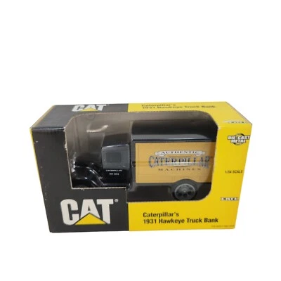 Vintage 1996 ERTL 1/34 Scale Caterpillar 1931 Hawkeye Truck Coin Bank #2353 - Image 1 of 4