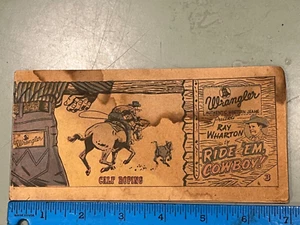 1957 Wrangler Jeans advertising comic strip Ride ‘Em Cowboy old west Ray Wharton - Picture 1 of 3