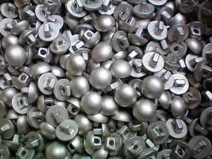 Buttons 11mm 18L Light Silver Grey Shank Satin Button Small Craft Sewing (W296) - Picture 1 of 24