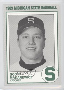 1989 Pepsi Michigan State Spartans Baseball Scott Makarewicz #19