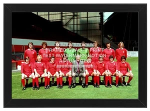 GERAHMT 1974 OFFIZIELLES TEAMFOTO LIVERPOOL FC QUALITÄT SQUAD FOTO DRUCK ANFIELD - Bild 1 von 10
