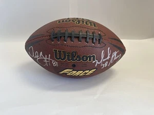 Seattle Seahawks Autographed Football Deon Butler Mack Strong Hand Signed - Picture 1 of 4