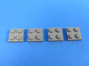 4 LEGO Antiguo Lt Placa Gris 2 x 2 Castillo Espacial (79-80s) 452 462 6930 6952 1580#3022 - Imagen 1 de 2
