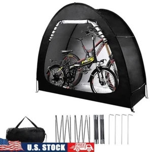 Portable Bike Storage Tent Waterproof Outdoor Shed for 2 Bikes Foldable Shelter - Picture 1 of 7