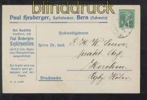 Schweiz Privat-GSK Kephirpastillen Heuberger Bern 1912 (35979) - Bild 1 von 1