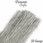 200 Stems Silver Rose Stub Wire Florist Galvanised  - 7" choose 26 28 30 32 swg
