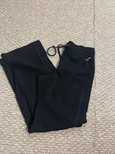 Women’s BEYOND Scrubs Pants Bottoms Black Color Small PETITE 9153 - Picture 1 of 4