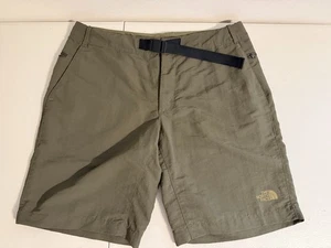 ☀️ The North Face pantaloncino uomo 100% nylon 34 x 10" verde con cintura - Foto 1 di 8