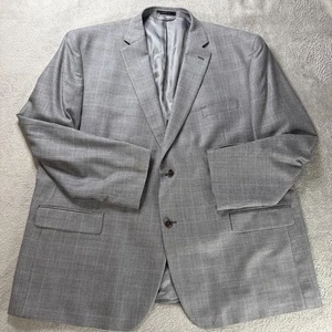 Giacca tuta blazer lana seta uomo Lauren Ralph Lauren 52R grigio check giacca cappotto sportivo - Foto 1 di 11