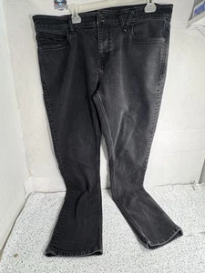 Volcom True to This Jeans Mens 38 Black Cotton Stretch Comfort Classic 5-Pockets - Picture 1 of 9