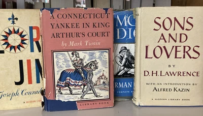 Modern Library Vintage Lord Jim, Moby Dick, Sons & Lovers HC/DJ (Lot of 4) Foto 1 de 4