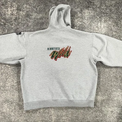 Minnesota Wild Hoodie Mens 2XL XXL CCM NHL Center Ice Full Zip Sweatshirt Hockey - Image 1 of 4