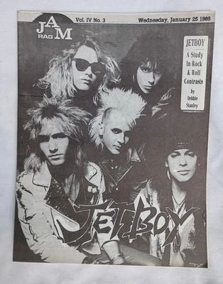 *RARE* 1989 JAM RAG MAGAZINE Jet Boy Cover - Image 1 of 2