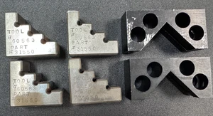 Vintage Precision Stepped V Blocks Machinist Set Tool with Box Calibrated - Picture 1 of 9