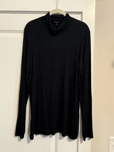 Suéter Banana Republic Mujer Talla XL Negro Ligero Cuello Alto Nuevo - Imagen 1 de 4