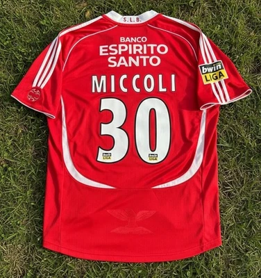 Benfica 2006 2007 Official Jersey Shirt Kit – Miccoli – US XL – Liga Portugal - Image 1 of 4