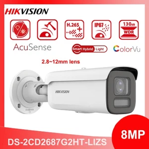 Hikvision 8MP ColorVu Motorized Zoom DS-2CD2687G2HT-LIZS Camera POE Smart-Light - Picture 1 of 4