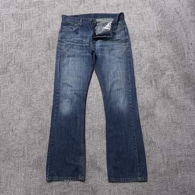 Levis 527 牛仔裤男式 32x32 蓝色牛仔靴剪裁西部牧场主牛仔牛仔复古 — 第 1/4 张图片