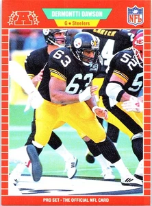 Dermontti Dawson 1989 Pro Set #344 Pittsburgh Steelers - DE COLECCIÓN - Imagen 1 de 2