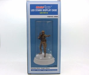 TRU09864 - * Trumpeter Display Case - 84m m Dia. X 185mm LED Stand Flat - Picture 1 of 1