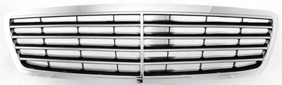 Grille For 2000-2003 Mercedes Benz E320 2003 E500 Chrome Shell w/ Black Insert Foto 1 de 4