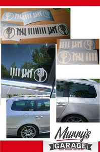 2x Blitzer Strichliste Aufkleber 55x145mm R & L - Tuning FUN JDM DUB CAR Sticker - Picture 1 of 37