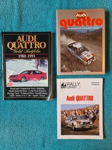 Audi Quattro book bundle x 3, Gold Portfolio/Rally Library 1/Development History - Picture 1 of 4