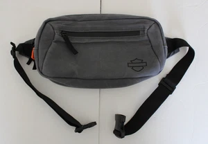 Harley-Davidson Fanny Pack Gray Belted Pouch Pocket - Picture 1 of 4
