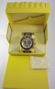 MENS INVICTA RESERVE S.S. CHRONOGRAPH  WATCH MODEL 21641 W/ SILICONE/ S.S. BAND - Picture 1 of 12
