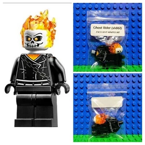 LEGO Ghost Rider Minifigure (sh861) Johnny Blaze *Exclusive Marvel Minifigure* - Picture 1 of 10