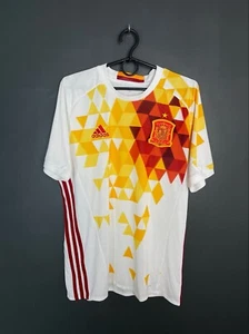 SPANISCHE NATIONALMANNSCHAFT 2015/2016 AUSWÄRTS FUSSBALL SHIRT ADIDAS FUSSBALLTRIKOT GRÖSSE M - Bild 1 von 7