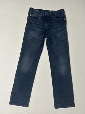 Pantalones de mezclilla ajustados relajados True Religion Geno para niños talla 7 lavado medio desgastados ajustables Foto 1 de 4