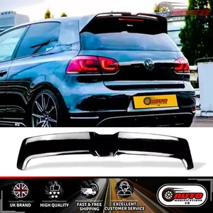 VW Golf MK6 GTI GTD R20 Rear Roof Boot Spoiler Gloss Black Oettinger Style 08-13 - Picture 1 of 10