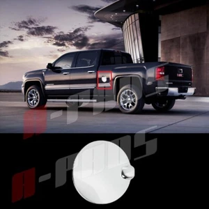 FOR 14-15 16 2017 2018 GMC SIERRA 1500 2500 3500 CHROME GAS TANK DOOR COVER - Picture 1 of 2