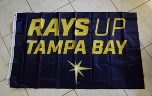 RAYS UP TAMPA BAY RAYS FLAG BANNER * MLB BASEBALL * 60" X 36" * - Picture 1 of 5
