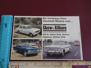 SHAW & KILBURN VAUXHALL-BEDFORD DEALERS VIVA, VICTOR, CRESTA & VX 4/90 BROCHURE - Picture 1 of 8