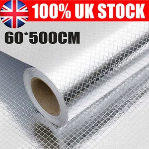 5m Waterproof Oil-proof Aluminum Foil Self-adhesive Kitchen Sticker Wallpaper - Picture 1 of 12