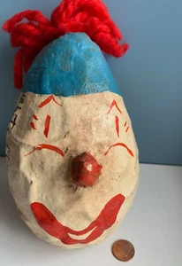 De colección Swanweir Cabin White Mountain Conway NH espeluznante CABEZA DE PAYASO arte popular primitivo - Imagen 1 de 9