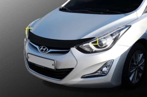 Acrylic Stone Bug Deflector Shield Guards 1p for 07/2011-12/2015 Hyundai Elantra - Picture 1 of 8
