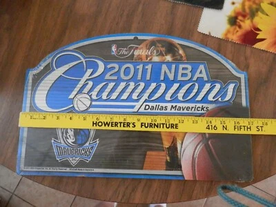 2011 Dallas Mavericks Wooden Sign wooden plaque man cave NBA Finals Champions - Image 1 of 4